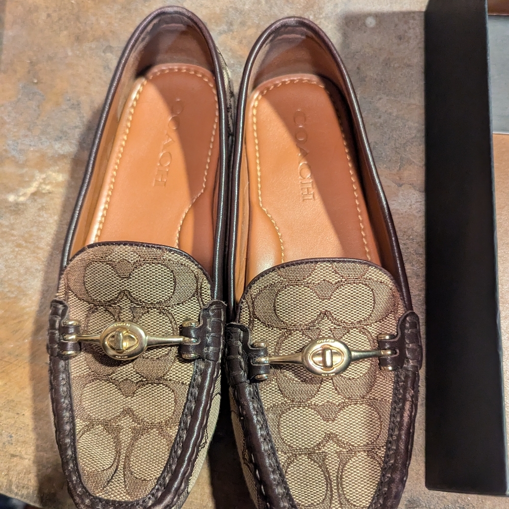 Coach slip on flats size 7